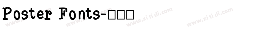 Poster Fonts字体转换